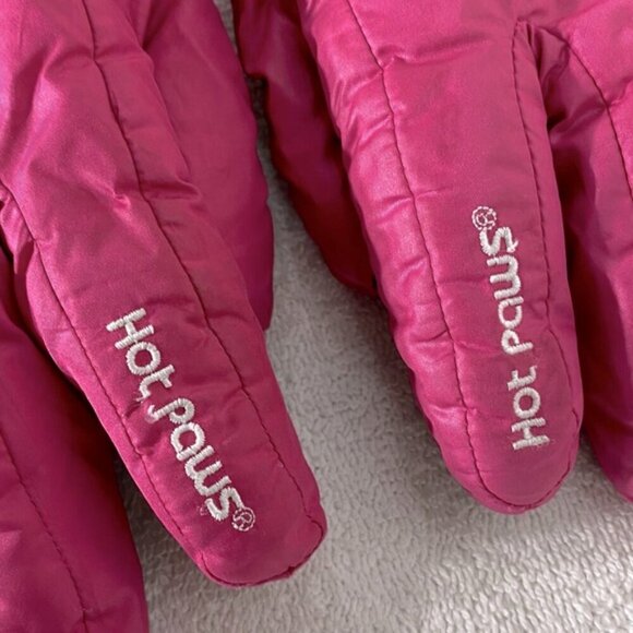 5/$25 Hot Paws Fuchsia Pink Winter Gloves - Picture 3 of 12